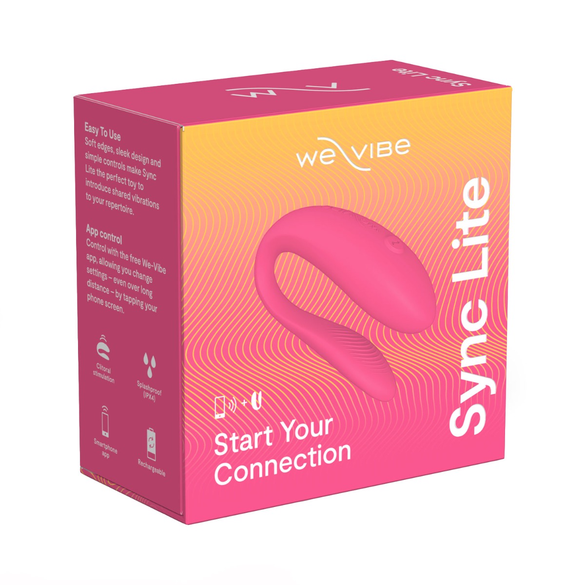 We-Vibe - Sync Lite App-Controlled Couple Vibrator Pink