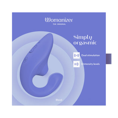 Womanizer - Blend Dual Stimulation Vibrator Vibrant Blue