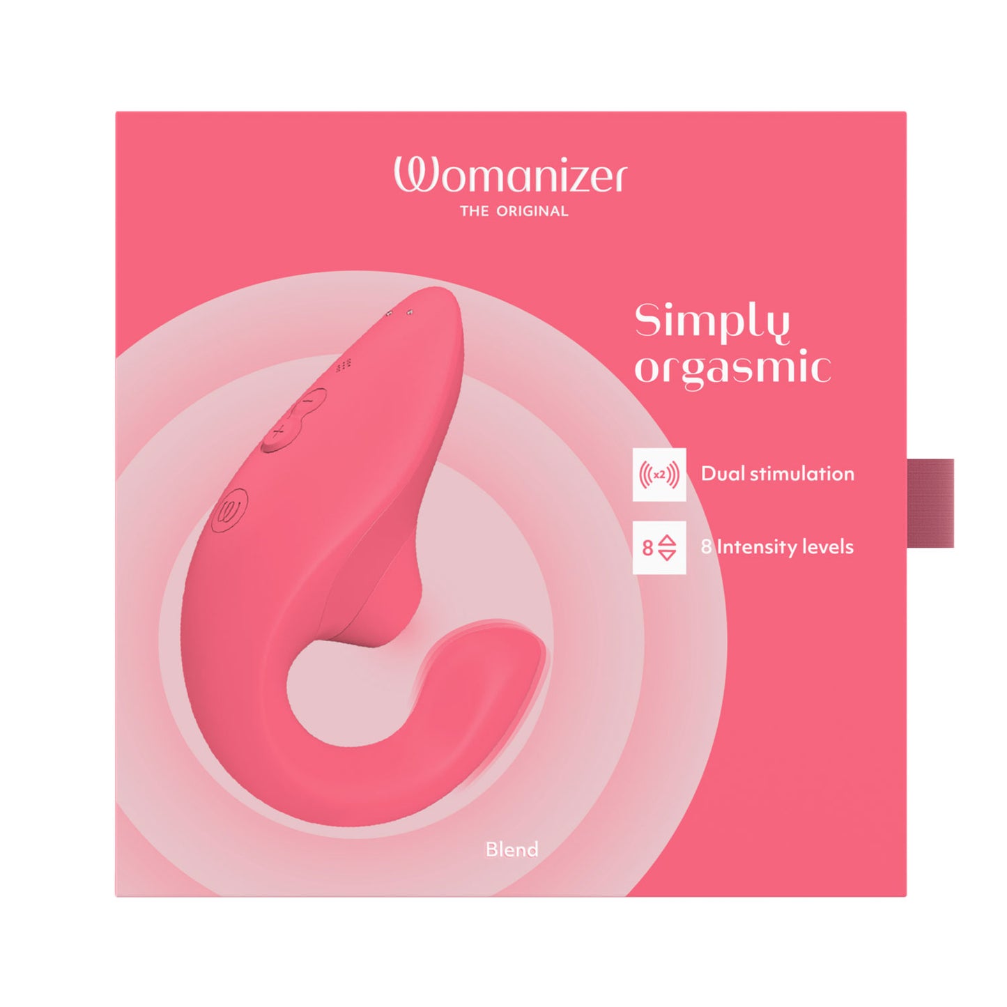 Womanizer - Blend Dual Stimulation Vibrator Vibrant Rose