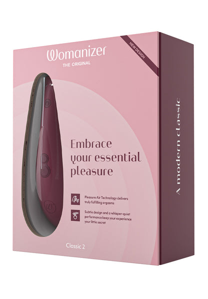 Womanizer - Classic 2 Silicone Clitoral Stimulator Bordeaux