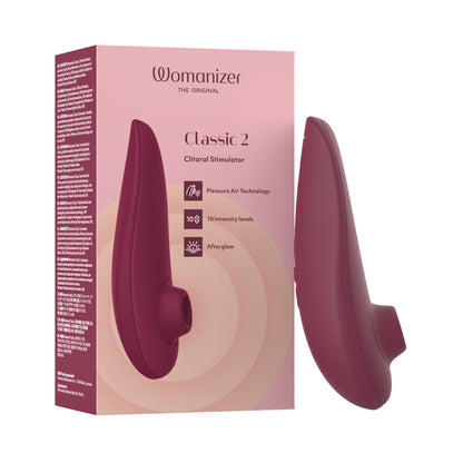 Womanizer - Classic 2 Silicone Clitoral Stimulator Bordeaux