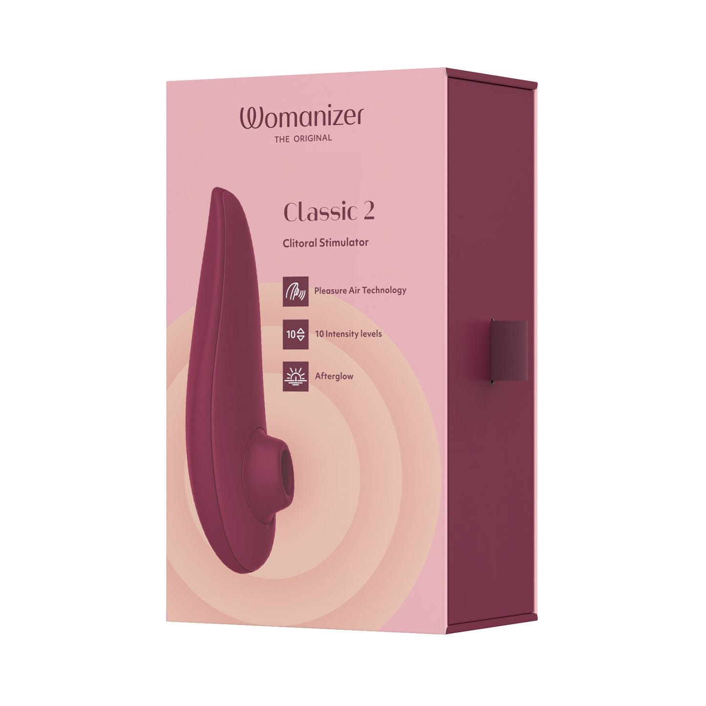 Womanizer - Classic 2 Silicone Clitoral Stimulator Bordeaux