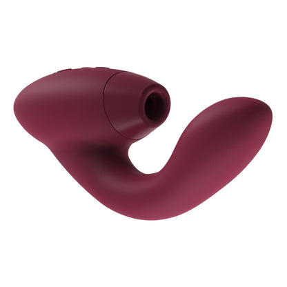 Womanizer - Duo Silicone Rechargeable Rabbit Vibrator Maroon