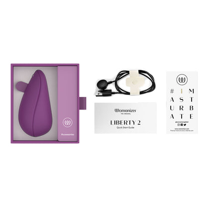 Womanizer - Liberty 2 Rechargeable Clitoral Stimulator Purple