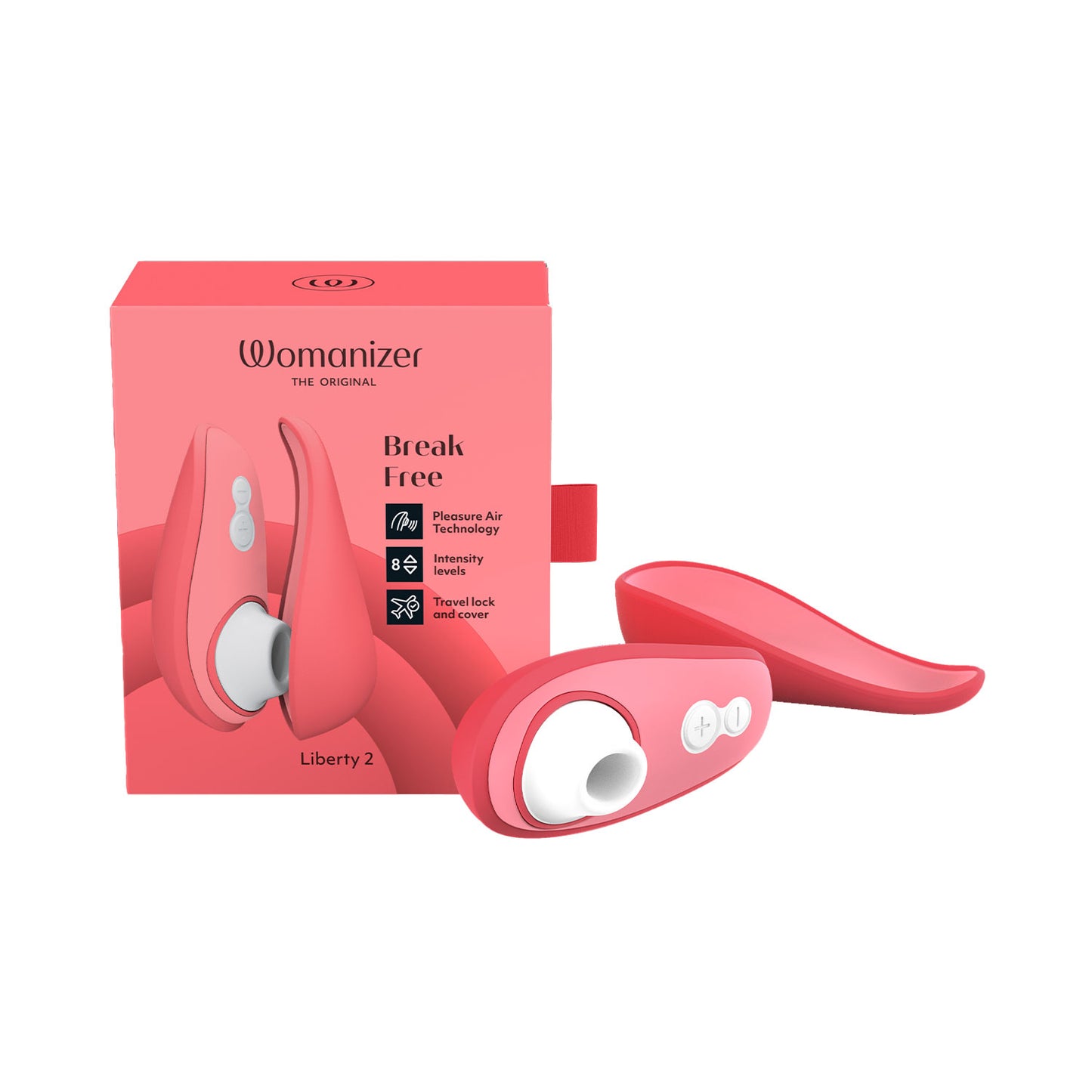 Womanizer - Liberty 2 Rechargeable Clitoral Stimulator Vibrant Rose