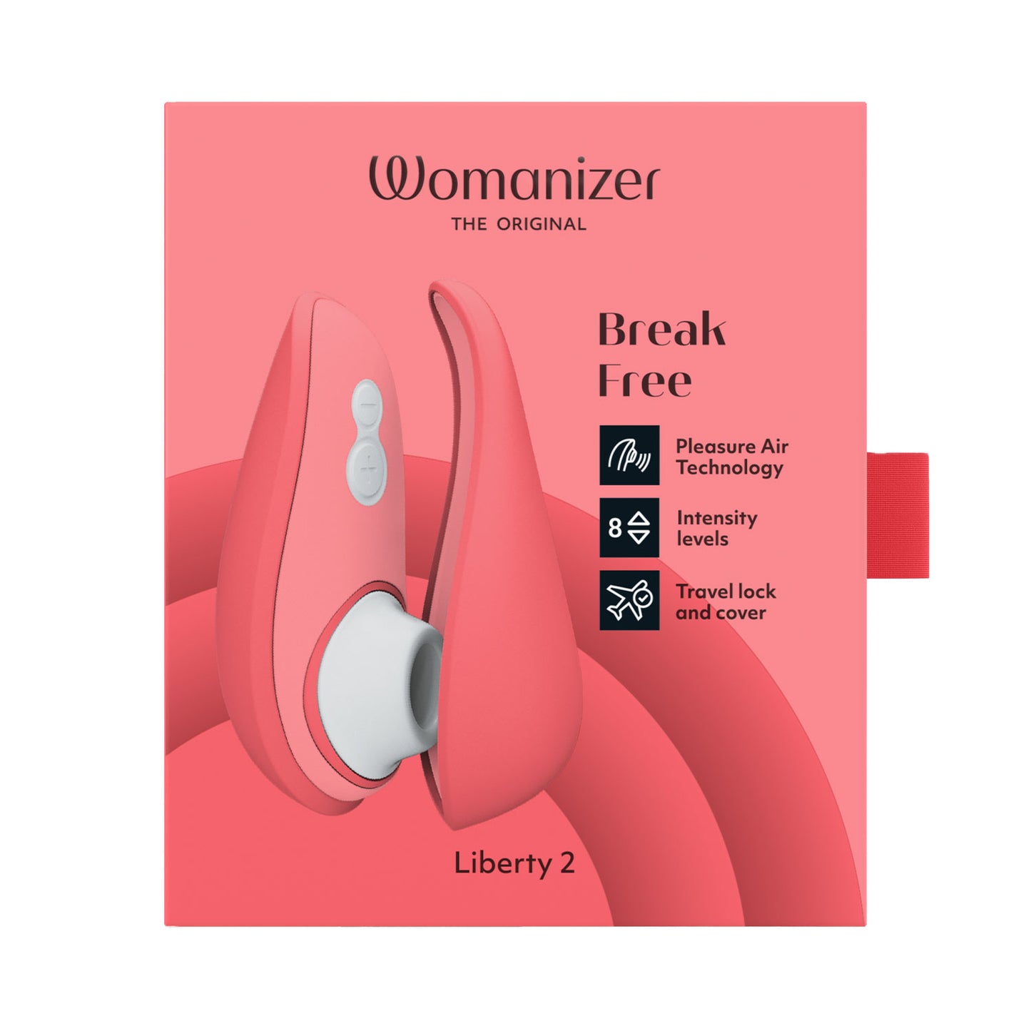 Womanizer - Liberty 2 Rechargeable Clitoral Stimulator Vibrant Rose