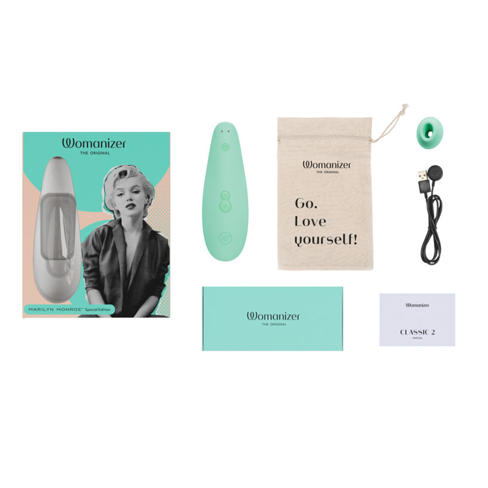 Womanizer - Marilyn Monroe Special Edition Classic 2 Clitoral Stimulator (Mint)