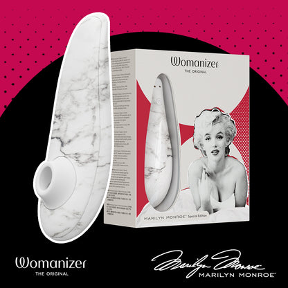 Womanizer - Marilyn Monroe Special Edition Classic 2 Clitoral Stimulator (White Marble)