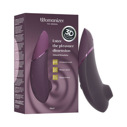 Womanizer - Next Clitoral Stimulator with 3D Pleasure Air Technology Dark Purple