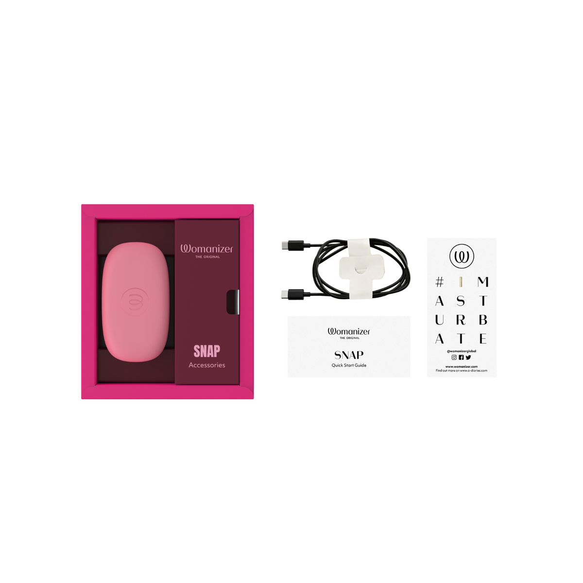 Womanizer - Snap Clitoral Stimulator Crushed Berry