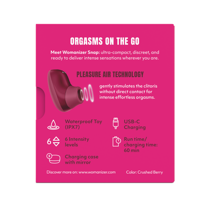 Womanizer - Snap Clitoral Stimulator Crushed Berry