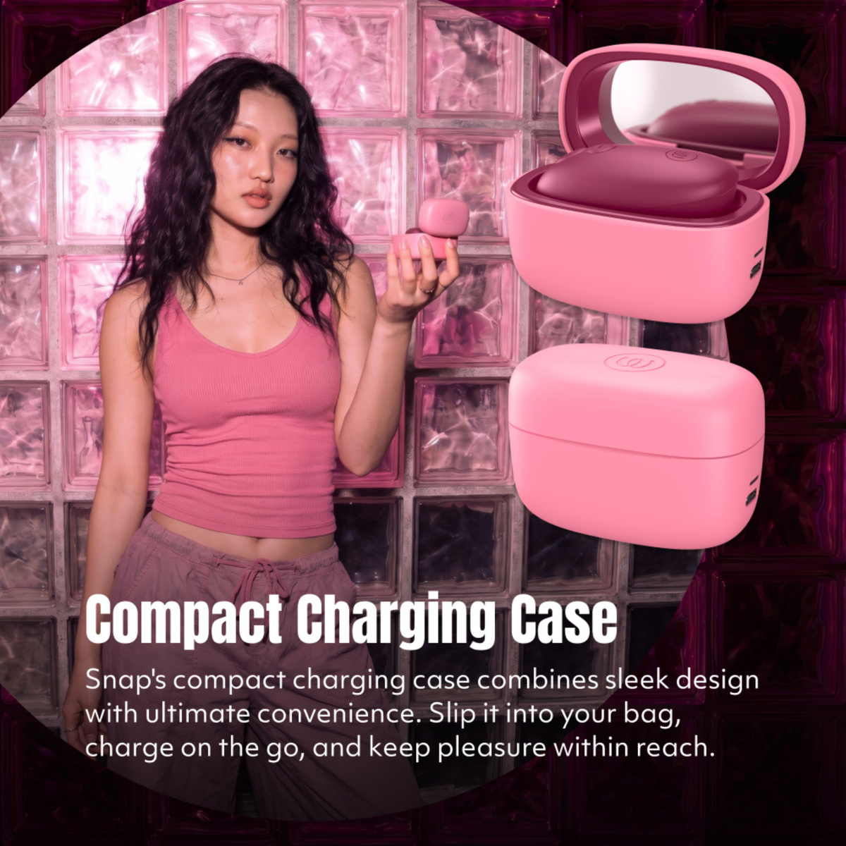 Womanizer - Snap Clitoral Stimulator Crushed Berry