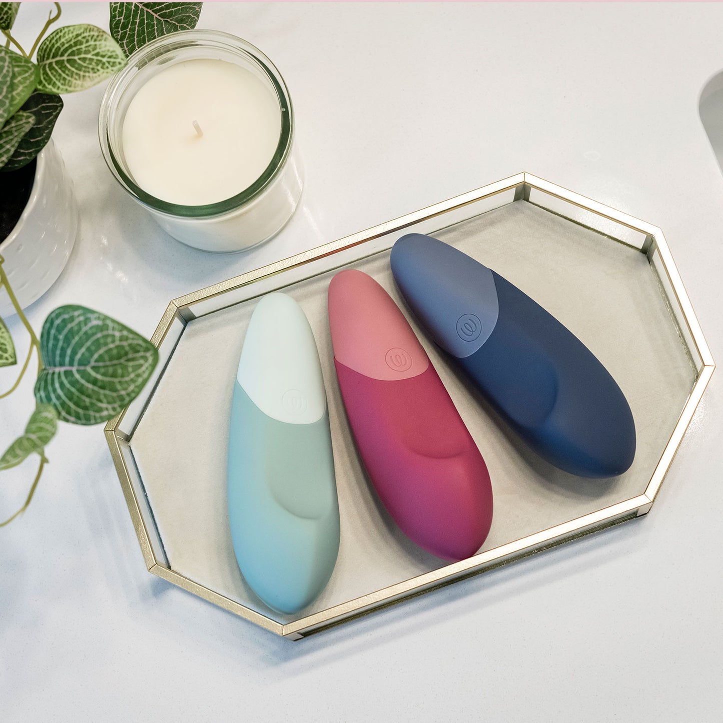 Womanizer - Vibe Clitoral Vibrator with UltraWave Vibration Sage