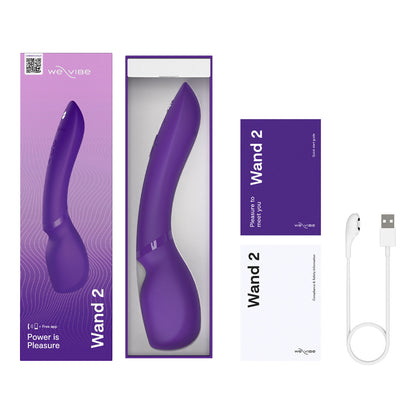 We-Vibe - Wand 2 App-Controlled Vibrating Massager Purple