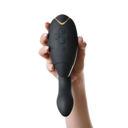 Womanizer - Duo 2 Pleasure Air Clitoral Stimulator and G-spot Vibrator Black